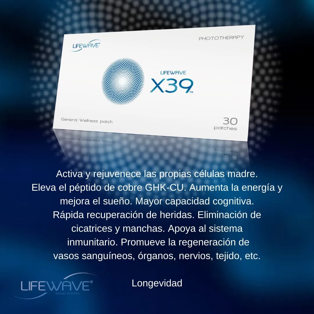 Lifewave Parche X39 — Bienestar & Spa en Santiago, Nuevo León