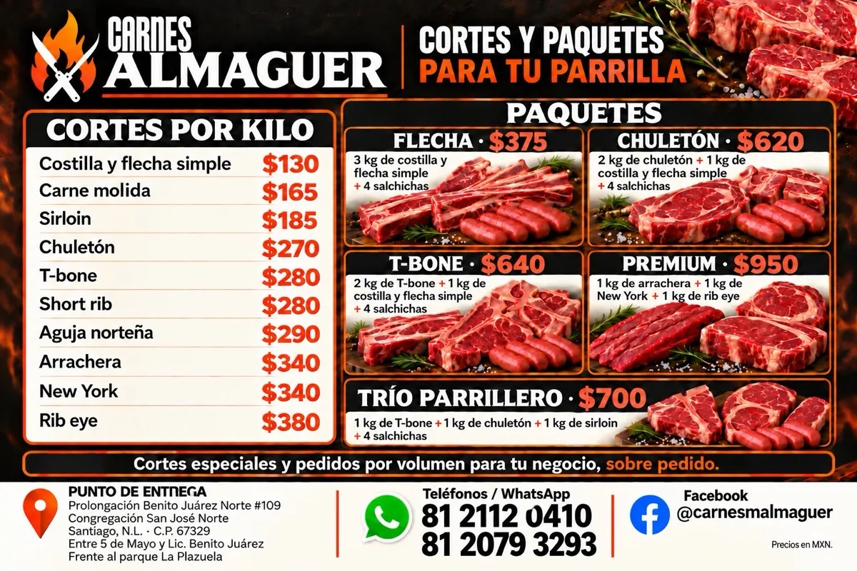 Carnes Almaguer — Restaurantes en Santiago, Nuevo León